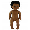 MUÑECA NIÑA AFRICANA 40cm MUÑECAS ETNICAS