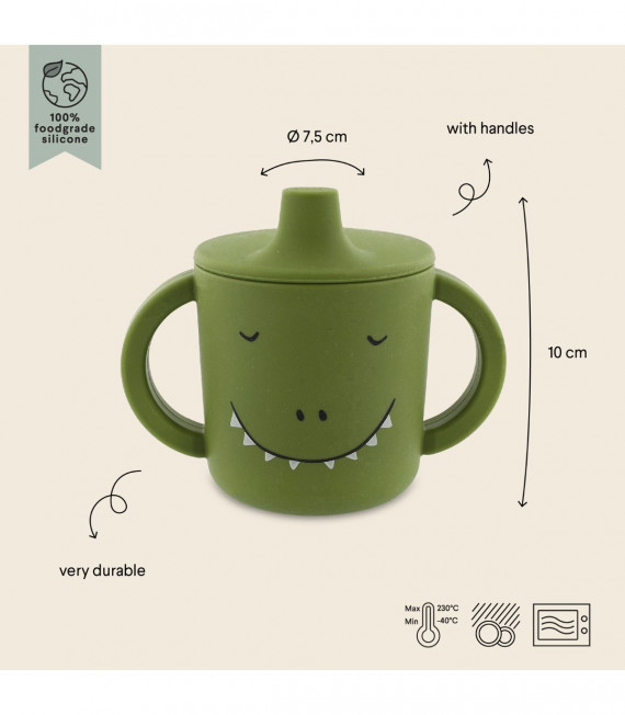 TAZA SILICONA DINO TRIXIE