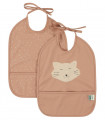 PACK 2 BABEROS IMPERMEABLES GATO TRIXIE