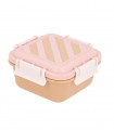 CAJA ALMUERZO GRANDE BIG STRIPES PINK MONNEKA