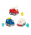 SET 3 MINI VEHICULOS EMERGENCIA WONDER WHEELS