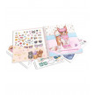 CUADERNO CON CALCOMANIAS DRESS ME KITTY TOP MODEL