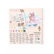 CUADERNO CON CALCOMANIAS DRESS ME KITTY TOP MODEL