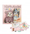 CUADERNO CON CALCOMANIAS DRESS ME DOGGY TOP MODEL