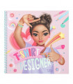 CUADERNO PARA COLOREAR T-SHIRT DESIGNER TOP MODEL