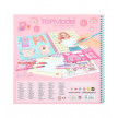 CUADERNO PARA COLOREAR T-SHIRT DESIGNER TOP MODEL