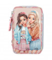 ESTUCHE TRIPLE TEAM TEDDY ROSA TOP MODEL