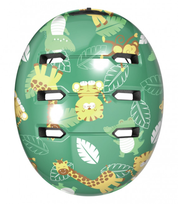 T50-55 CASCO SKURB KID GREEN JUNGLE ABUS