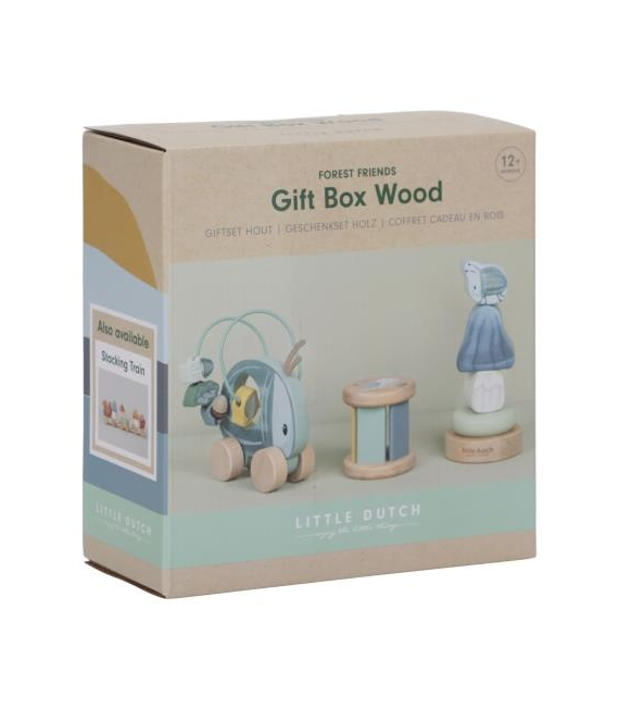 CAJA REGALO MADERA FOREST FRIENDS LITTLE DUTCH