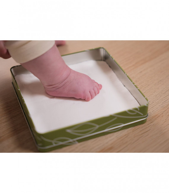 CAJA HUELLA DE BEBE CUADRADA OLIVE TREE PETIT ARTICHAUT