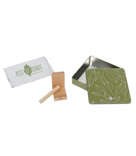 CAJA HUELLA DE BEBE CUADRADA OLIVE TREE PETIT ARTICHAUT