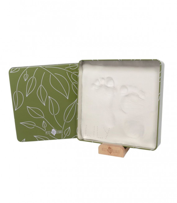 CAJA HUELLA DE BEBE CUADRADA OLIVE TREE PETIT ARTICHAUT