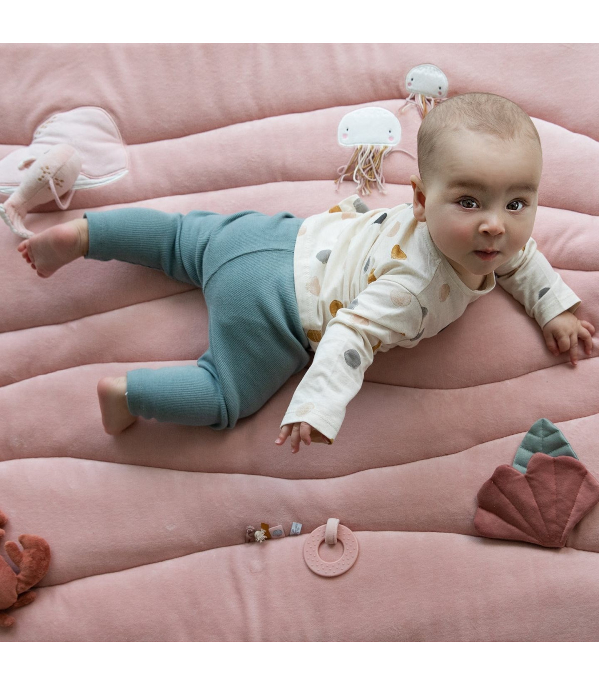 Manta de juegos para bebés rosa - LITTLE DUTCH