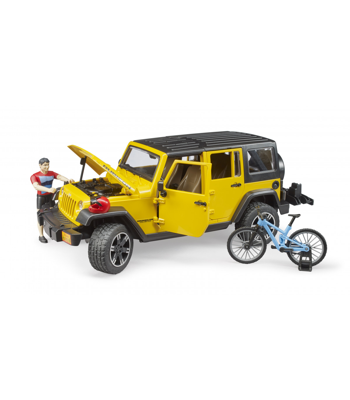 JEEP WRANGLER CON CICLISTA BRUDER