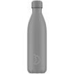 BOTELLA INOX. GRIS TOTAL 500ML CHILLY'S